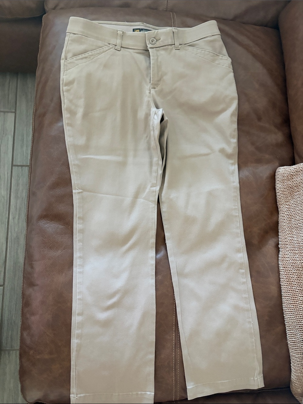 Lee Women's Tan Straight-Leg Jeans